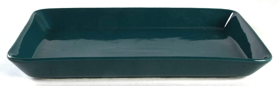 Teema Green 12" Rectangular Serving Platter by Arabia of Finland-1