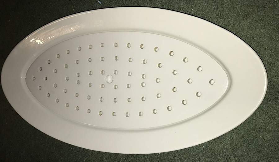 Teema Off White 23" Fish Platter & Strainer 23" by Arabia of Finland-1