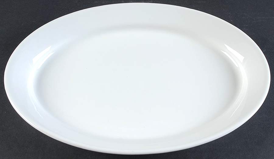 Teema Off White 13" Oval Serving Platter by Arabia of Finland-1