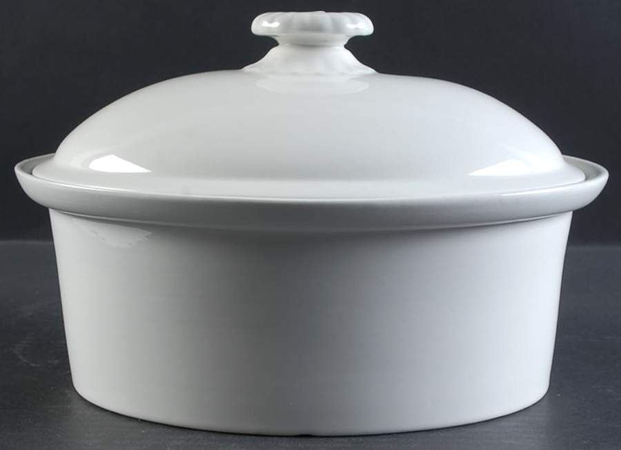 Teema Off White 3 Quart Oval Covered Casserole by Arabia of Finland-1