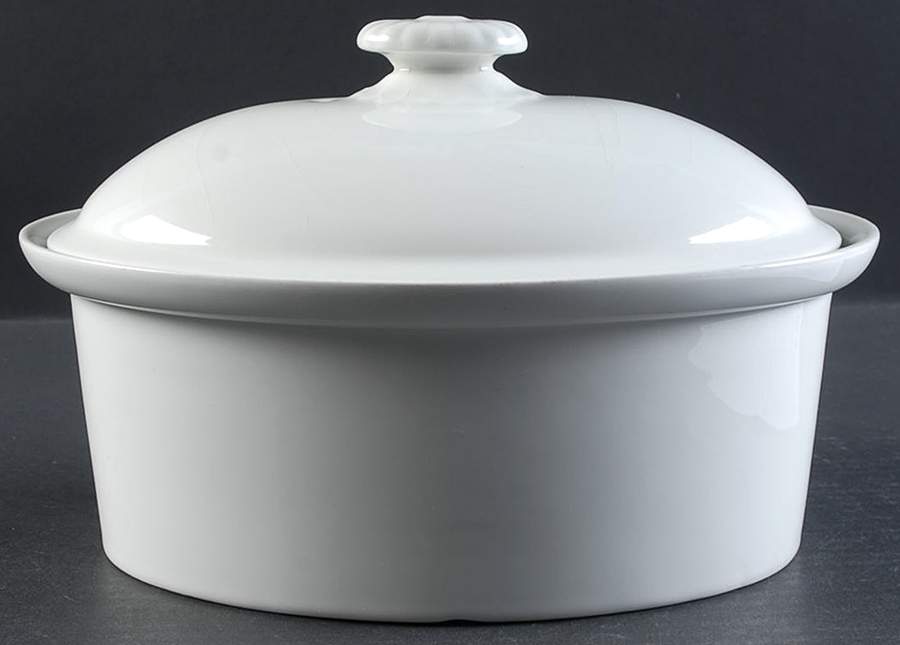 Teema Off White 2 Quart Oval Covered Casserole by Arabia of Finland-1