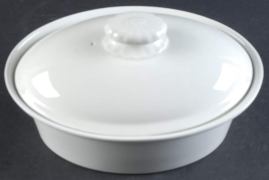 Teema Off White 1 Quart Oval Covered Casserole by Arabia of Finland-1