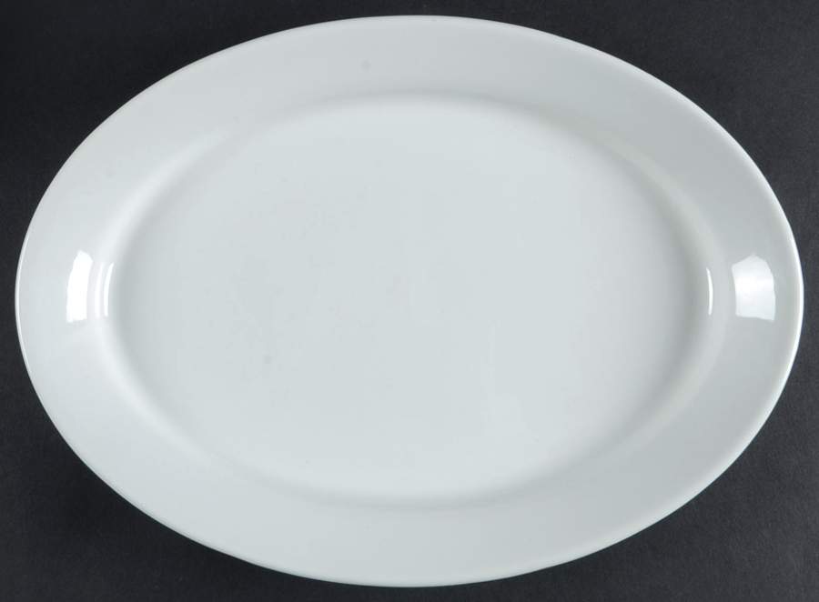 Teema Off White 12" Oval Serving Platter by Arabia of Finland-1