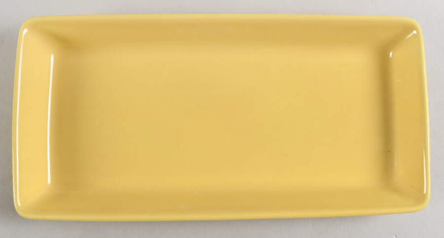 Teema Yellow 12" Oval Serving Platter by Arabia of Finland-1