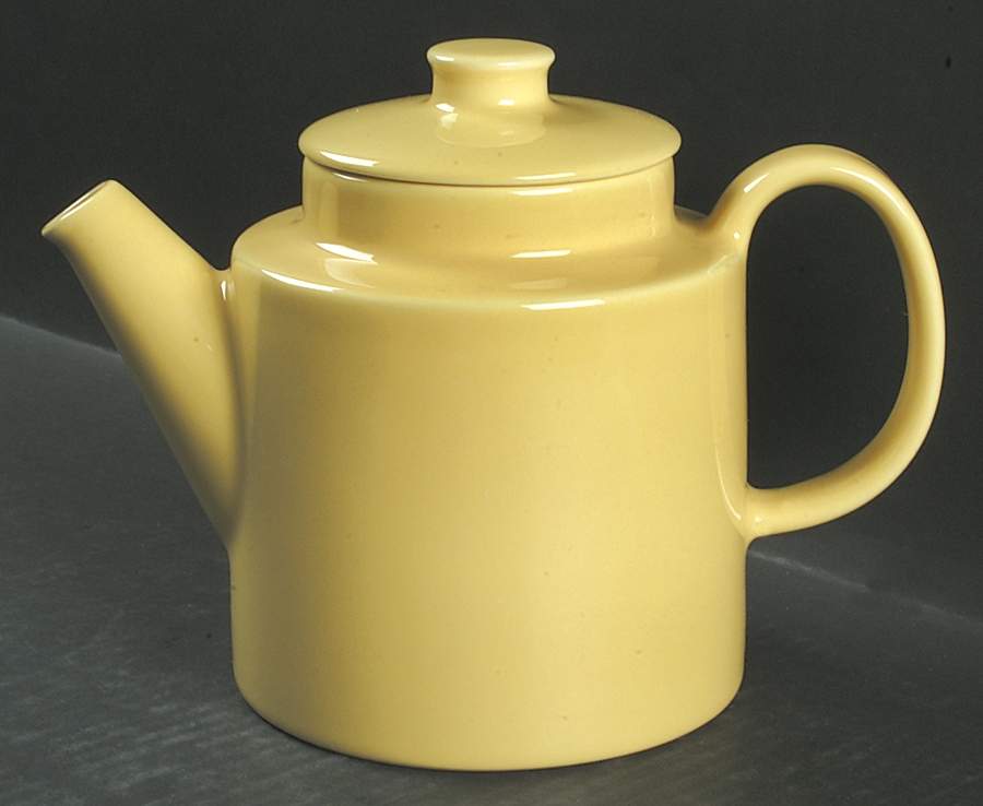 Teema Yellow Tea/Coffee Pot & Lid by Arabia of Finland-1
