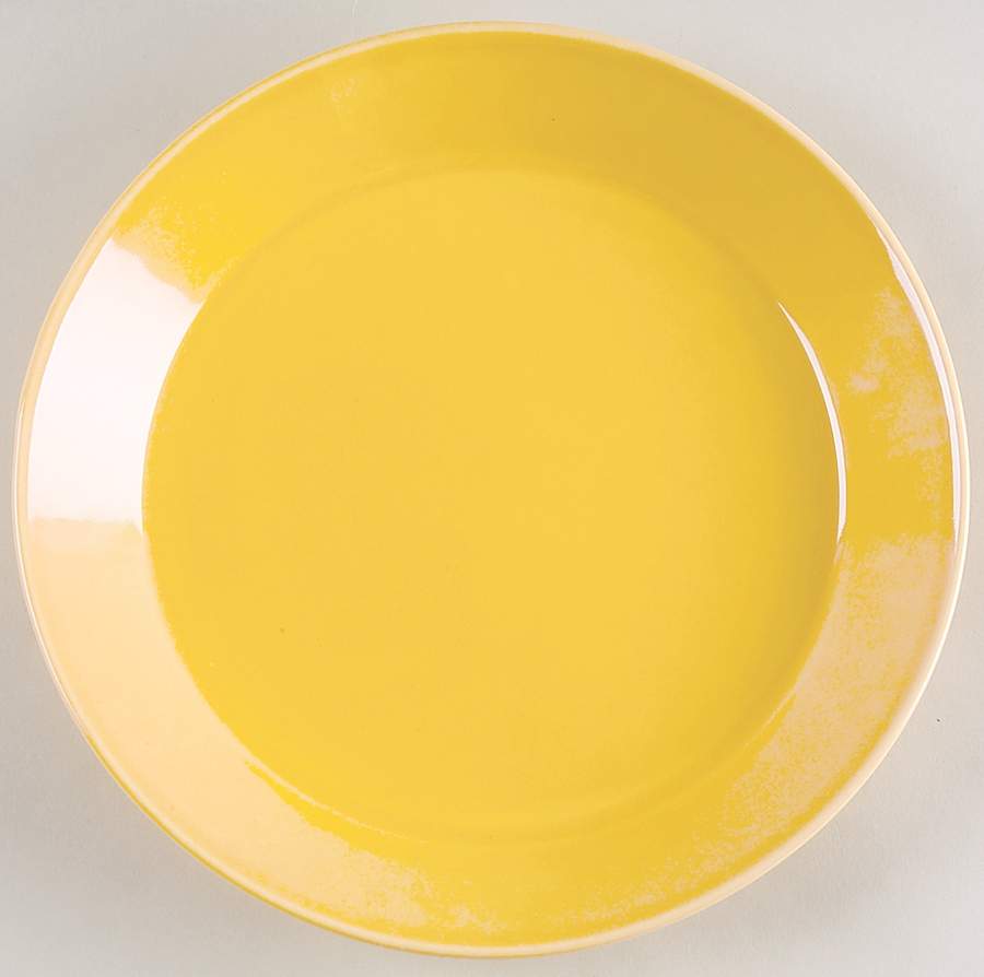 Teema Yellow Salad Plate by Arabia of Finland-1