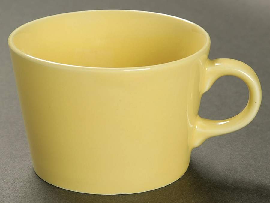 Teema Yellow Flat Cup by Arabia of Finland-1