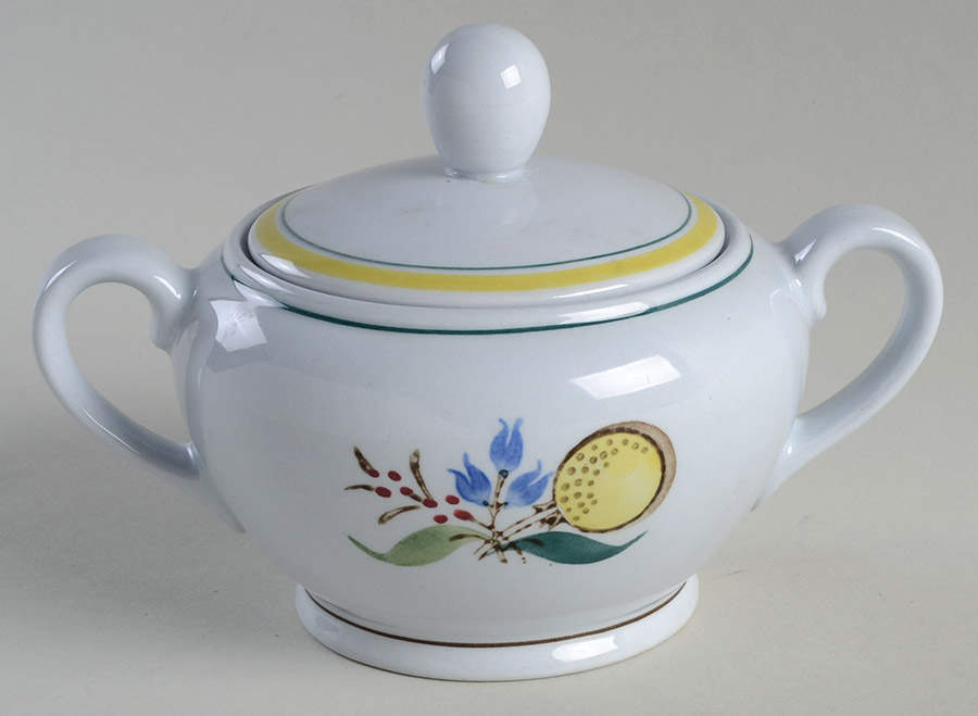 Windflower Sugar Bowl & Lid by Arabia of Finland-1