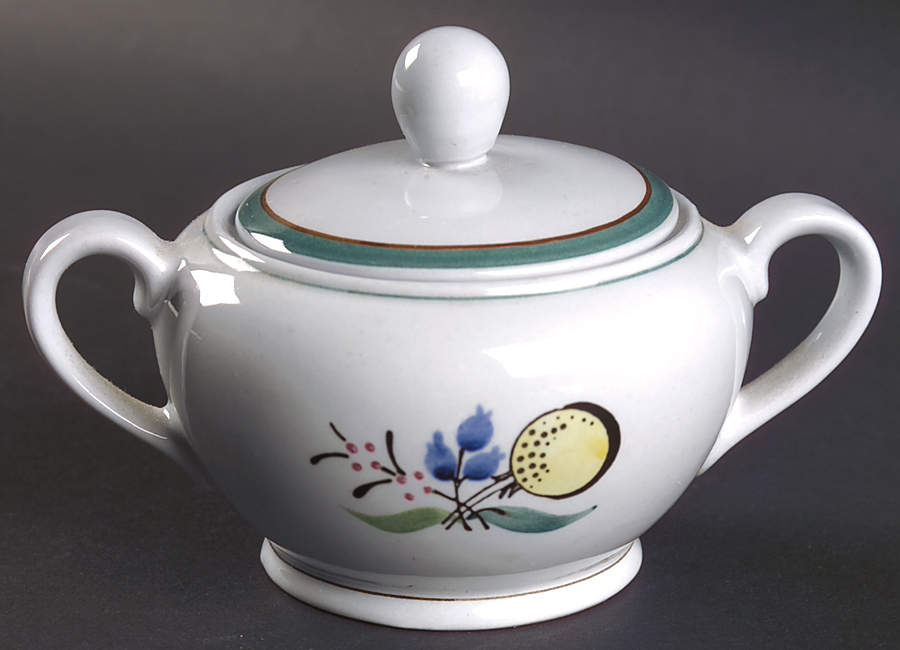 Windflower Sugar Bowl & Lid by Arabia of Finland-1