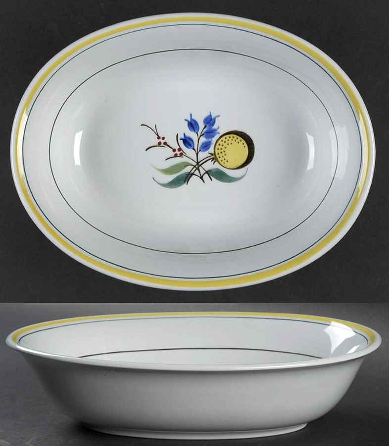 Windflower 9" Oval Vegetable Bowl by Arabia of Finland-1