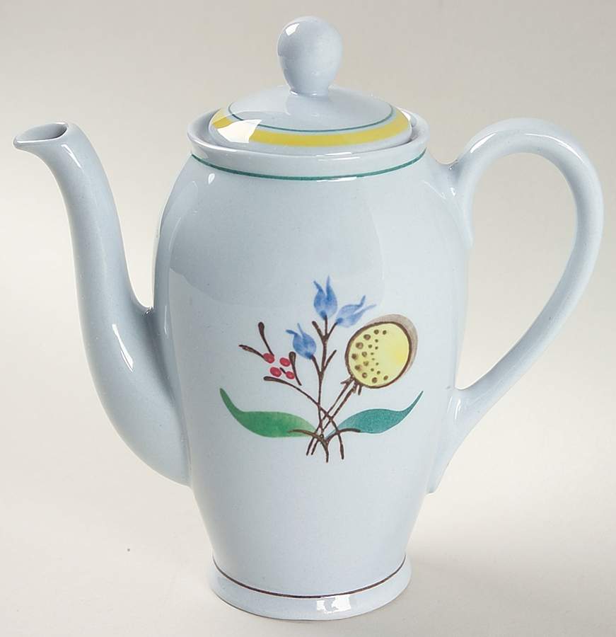 Windflower Individual Coffee Pot & Lid by Arabia of Finland-1