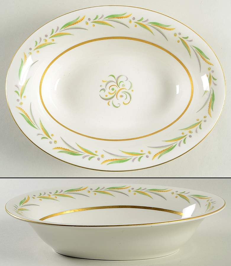 Autumn (Smooth Edge) 10" Oval Vegetable Bowl by Royal Jackson-1