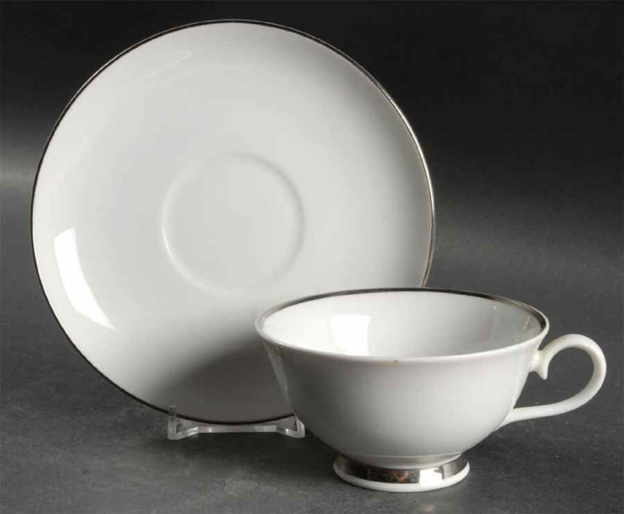 Candleglo Footed Cup & Saucer Set by Arcadian-Prestige-1