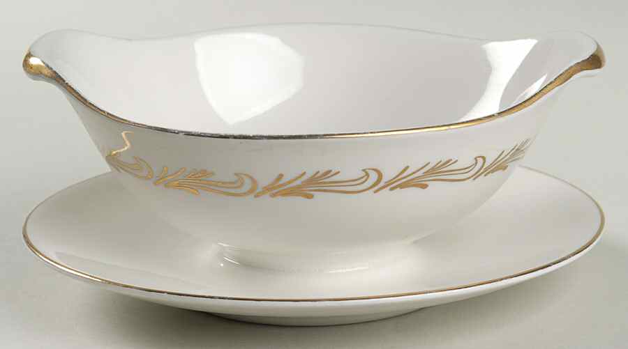 First Love Gravy Boat with Attached Underplate by Arcadian-Prestige-1