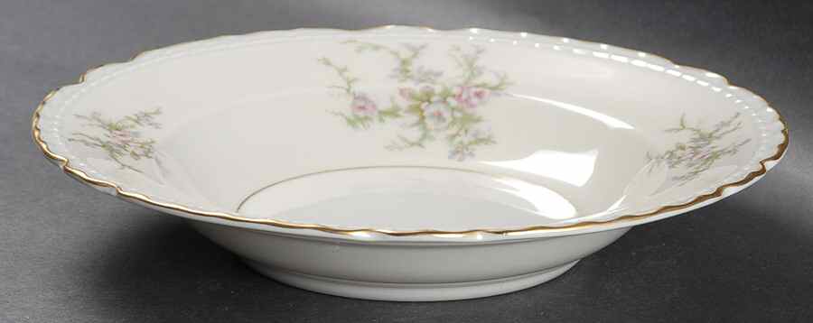 Old Rose Rim Soup Bowl by Arcadian-Prestige-1
