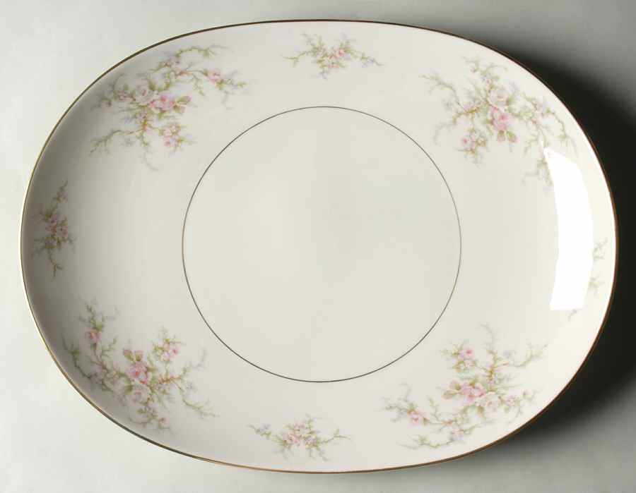 Petite Rose 15" Oval Serving Platter by Arcadian-Prestige-1