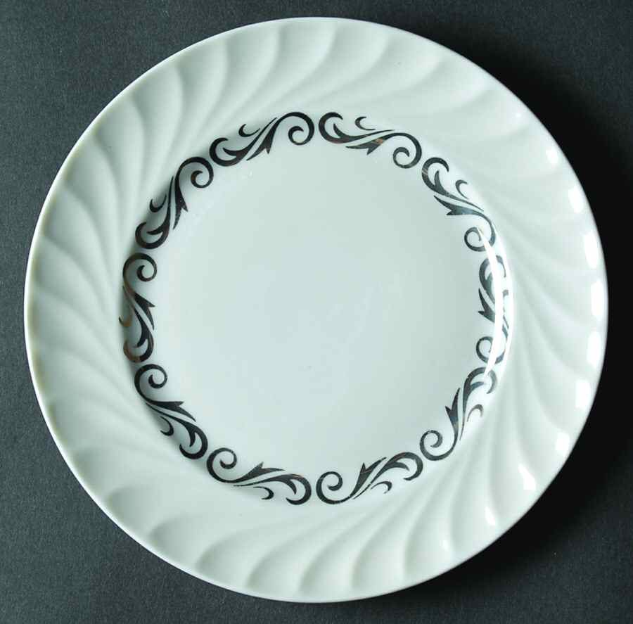 Silver Wreath Bread & Butter Plate by Arcadian-Prestige-1