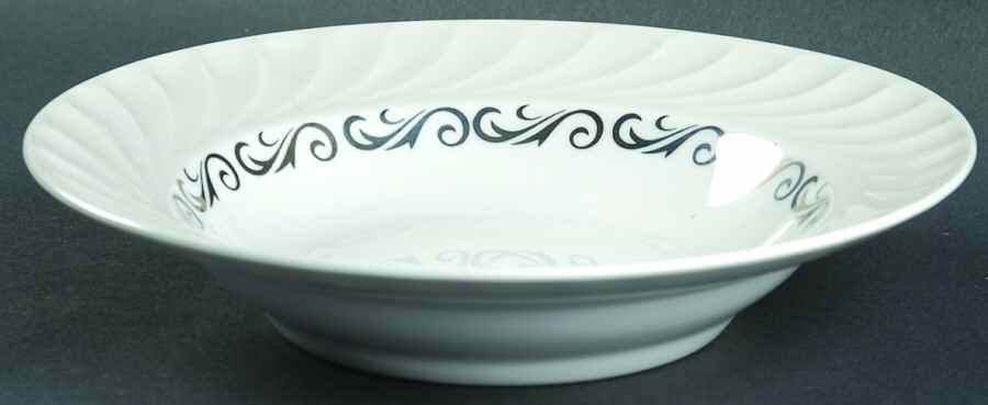 Silver Wreath Rim Soup Bowl by Arcadian-Prestige-1