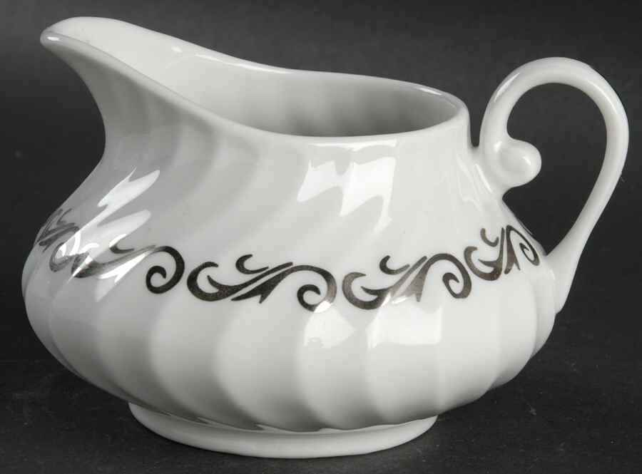Silver Wreath Creamer by Arcadian-Prestige-1