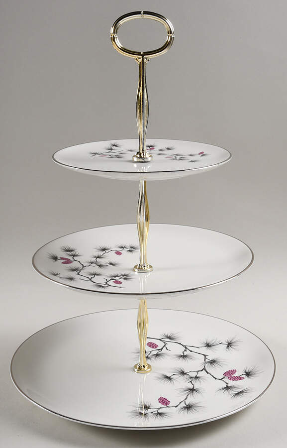 Southern Pines 13 7/8"-14 1/4" 3-Tiered Serving Tray(DP,SP,BB) HC by Arcadian-Prestige-1