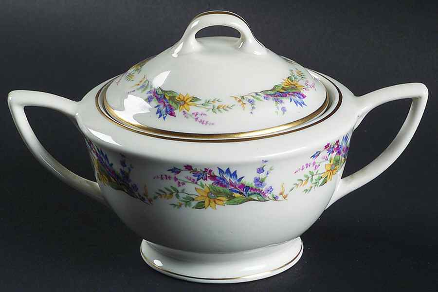 Spring Glory Sugar Bowl & Lid by Arcadian-Prestige-1