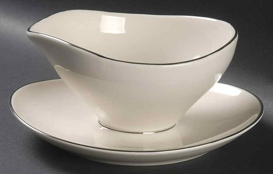 Stately Gravy Boat with Attached Underplate by Arcadian-Prestige-1