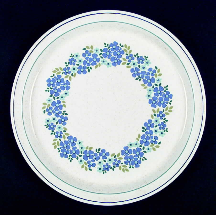 Blue Delight Dinner Plate by Arklow-1