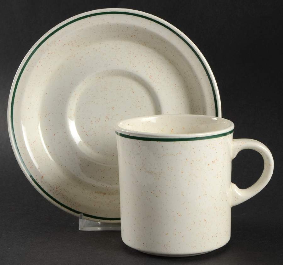 Emerald Isle Flat Cup & Saucer Set by Arklow-1