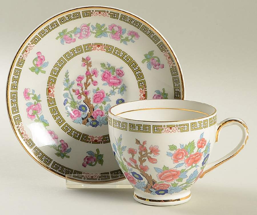 Famel Rose Flat Cup & Saucer Set by Arklow-1
