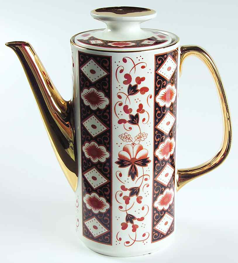 Kildare (Gold Trim) Coffee Pot & Lid by Arklow-1