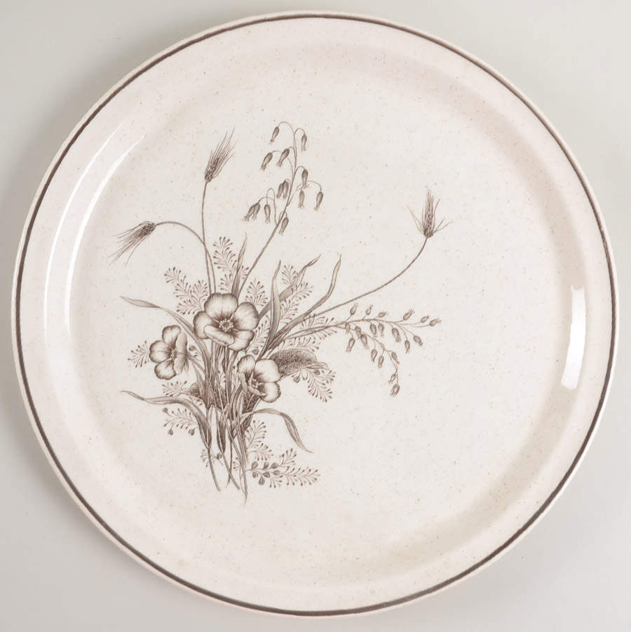 Marsh Flowers 12" Chop Plate (Round Platter) by Arklow-1
