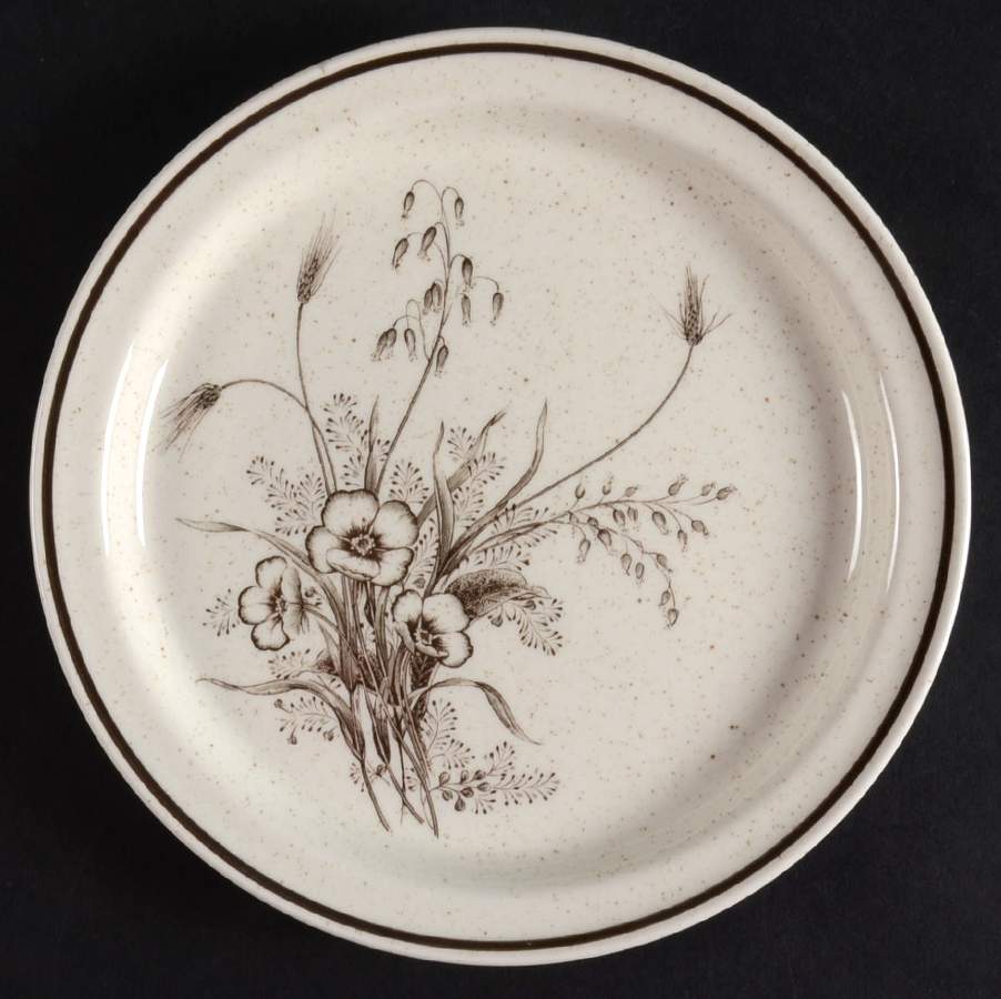 Marsh Flowers Salad Plate by Arklow-1
