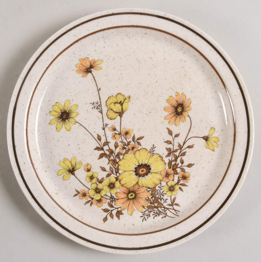 Wild Flowers Salad Plate by Arklow-1