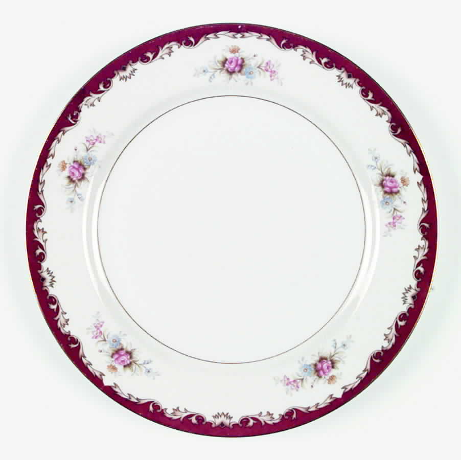Burgundy Dinner Plate by Arlen-1