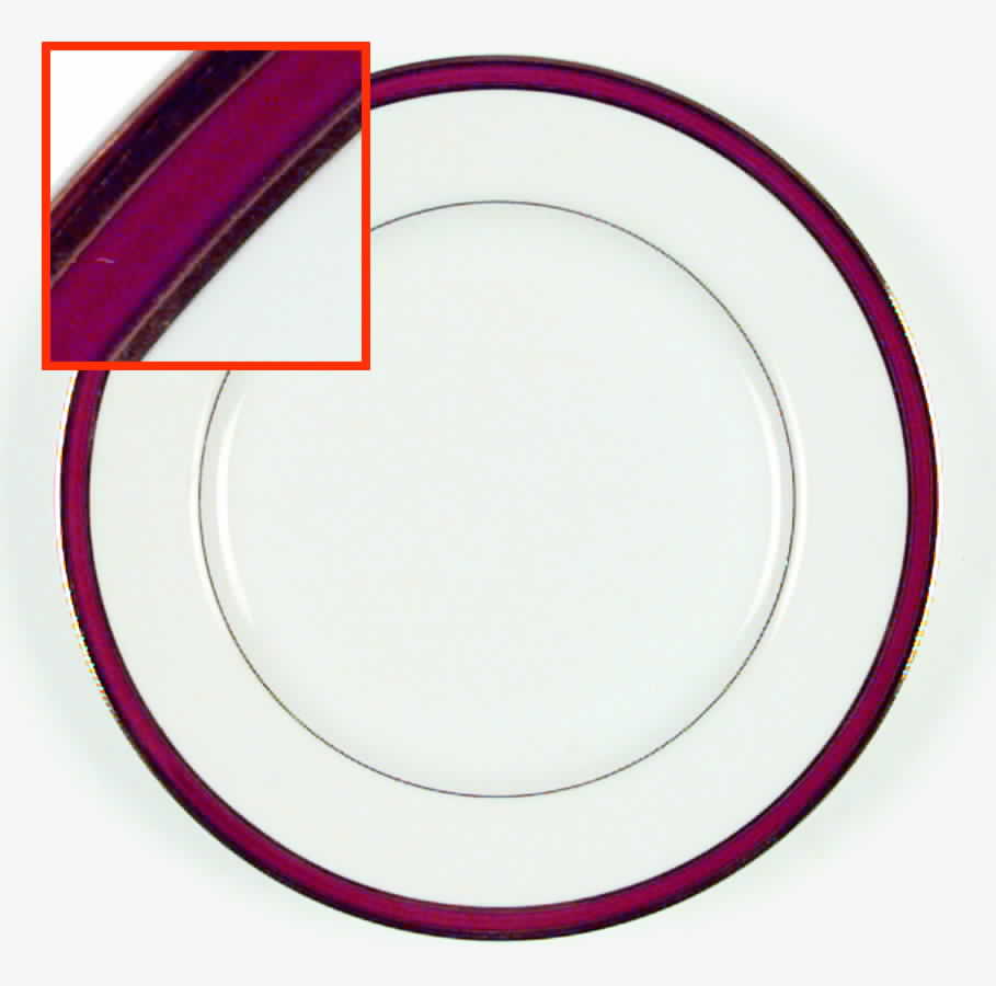 Burgundy Bread & Butter Plate by Arlen-1