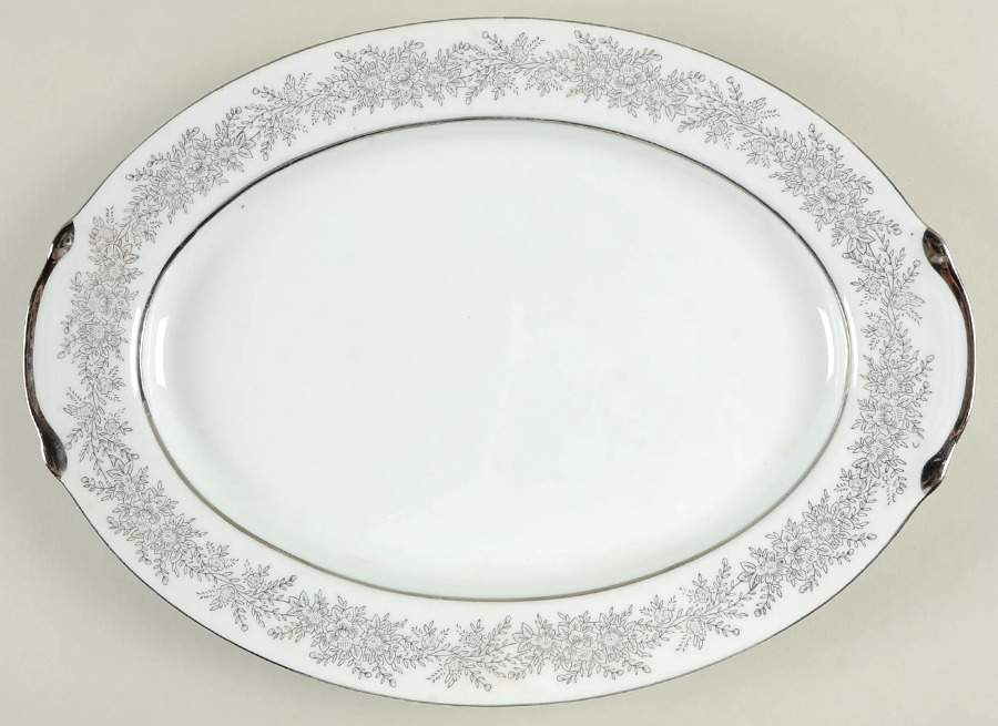 Filigree 14" Oval Serving Platter by Arlen-1