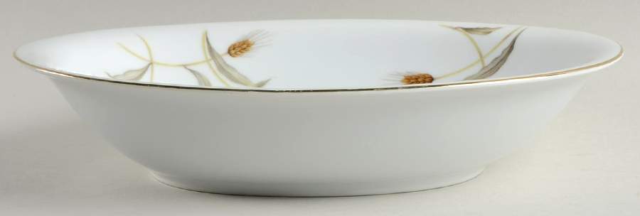 Golden Wheat 10" Oval Vegetable Bowl by Arlen-1