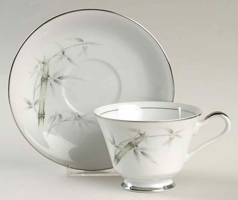 Jade Footed Cup & Saucer Set by Arlen-1