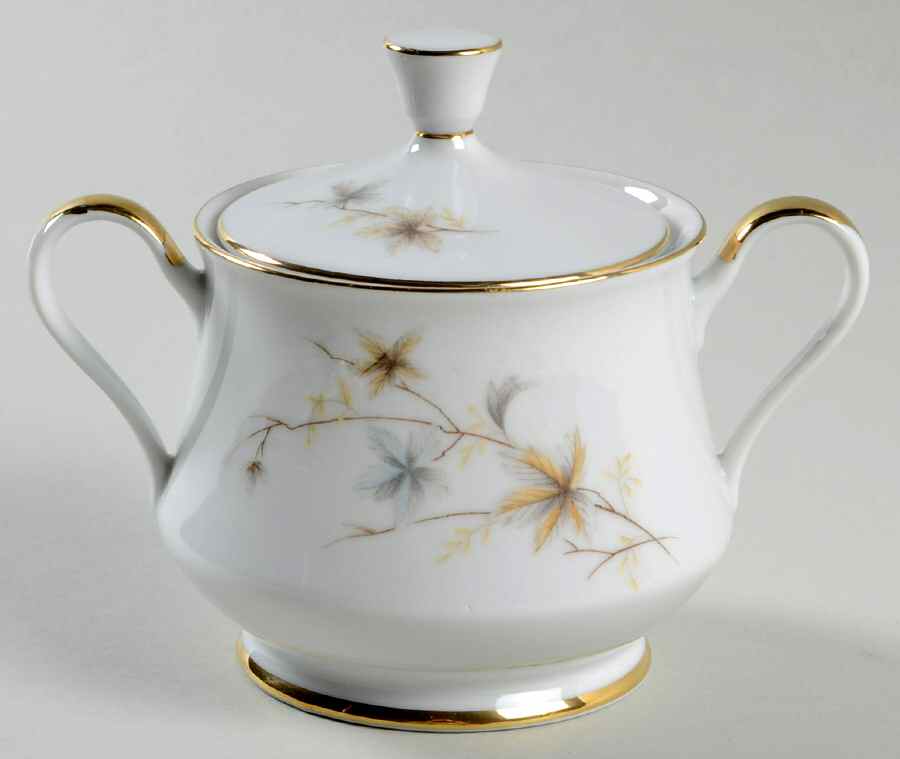 Maple Leaf Sugar Bowl & Lid by Arlen-1