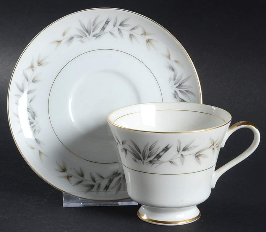 Mandarin Footed Cup & Saucer Set by Arlen-1
