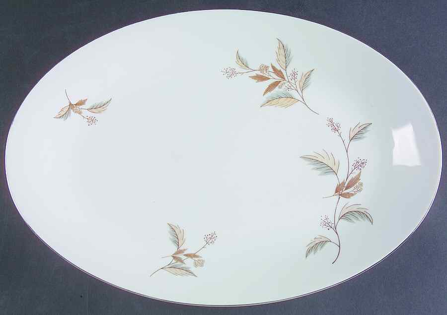Oak Leaf 14" Oval Serving Platter by Arlen-1