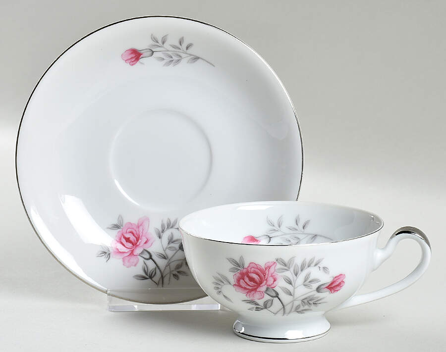 Petite Footed Cup & Saucer Set by Arlen-1