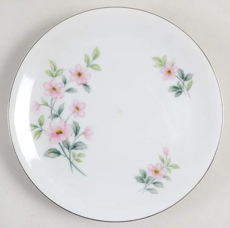 Pink Dogwood Salad Plate by Arlen-1