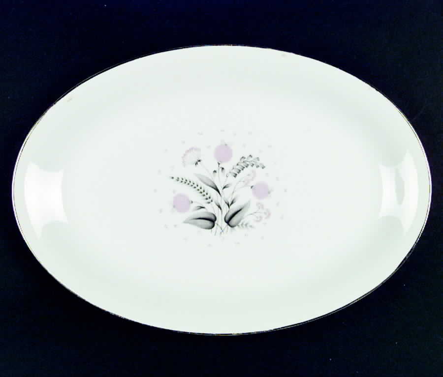 Pink Lantern 12" Oval Serving Platter by Arlen-1
