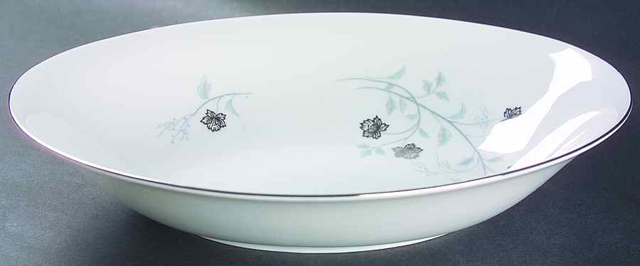 Platina 10" Oval Vegetable Bowl by Arlen-1