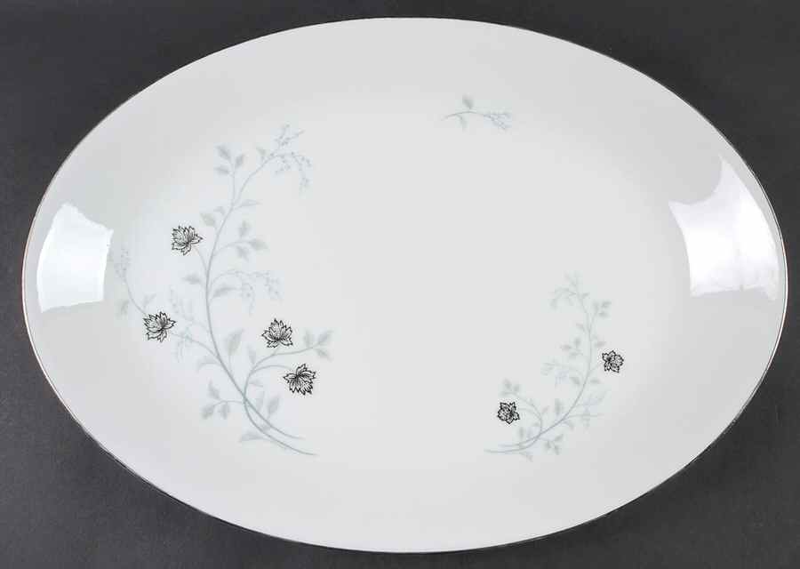 Platina 16" Oval Serving Platter by Arlen-1