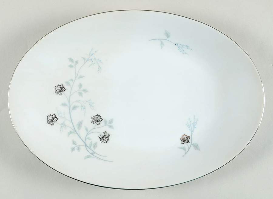 Platina 12" Oval Serving Platter by Arlen-1