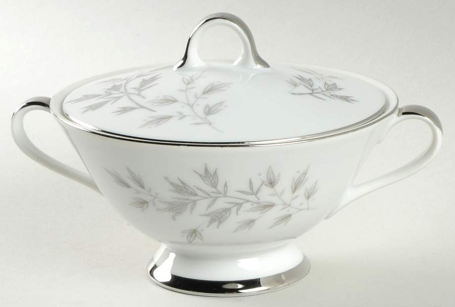 Silver Spray Sugar Bowl & Lid by Arlen-1