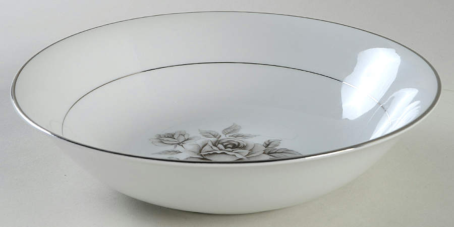 White Rose 9" Round Vegetable Bowl by Arlen-1