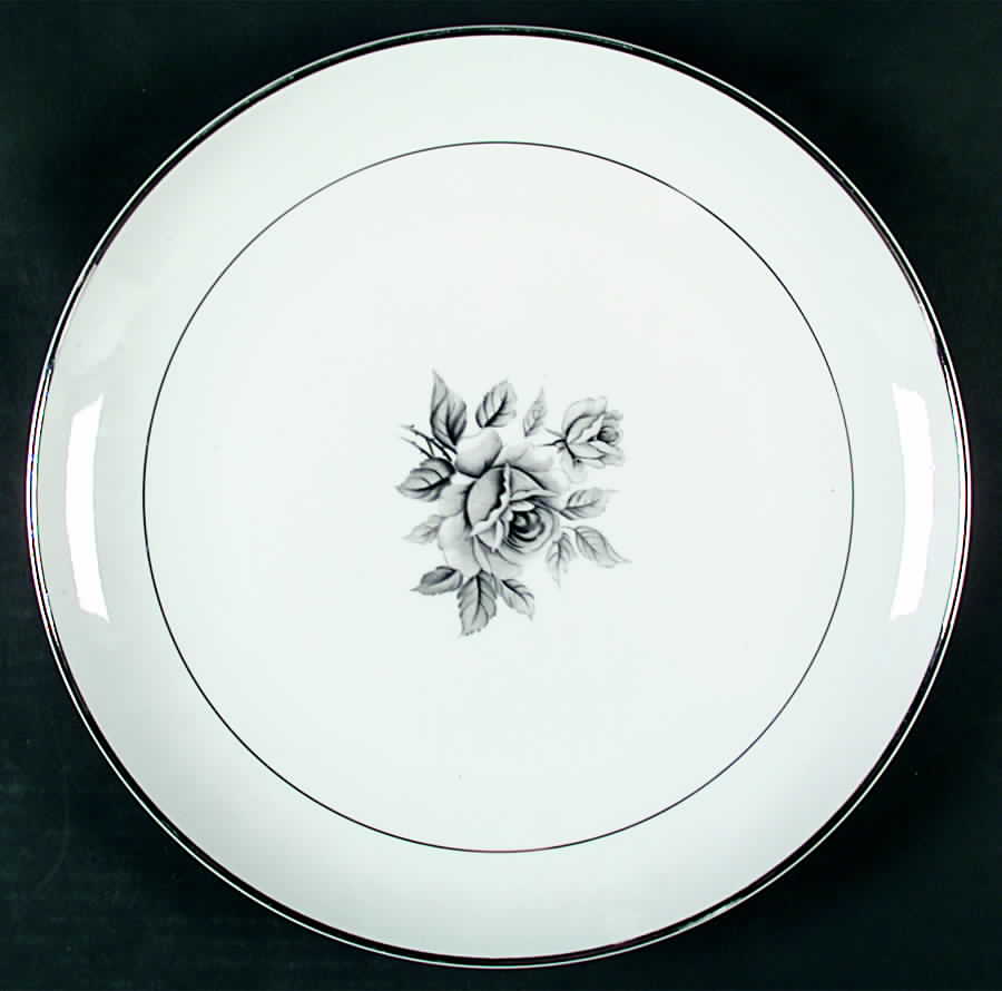 White Rose 12" Chop Plate (Round Platter) by Arlen-1
